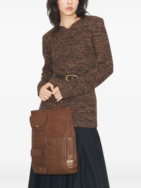 Tory Burch multi pocket tote bag - Brown - zdjęcie produktu nr 1