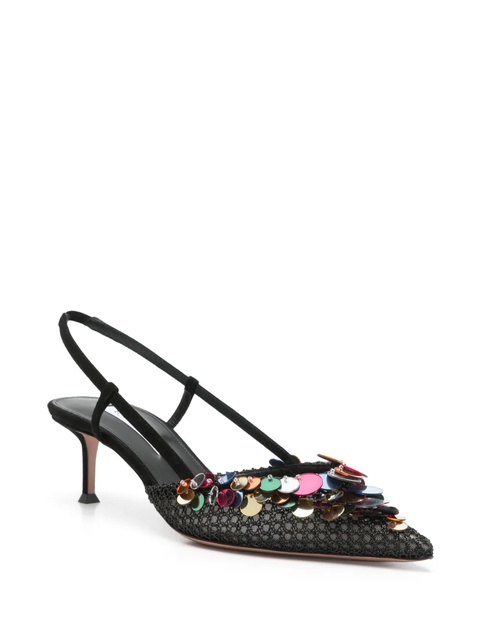 Aquazzura 50mm Can Can slingback pumps - Black - zdjęcie produktu nr 2