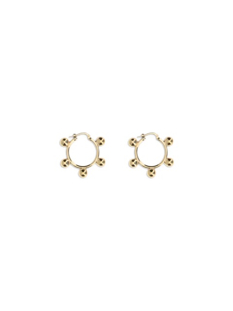 Jil Sander beaded hoop earrings - Gold - zdjęcie produktu nr 2