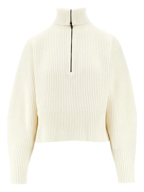 Max Mara half-zip ribbed pullover - White - zdjęcie produktu nr 2