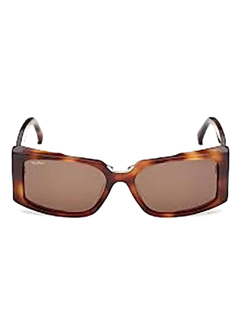 Max Mara Eyewear rectangle-frame sunglasses - Brown - zdjęcie produktu nr 1