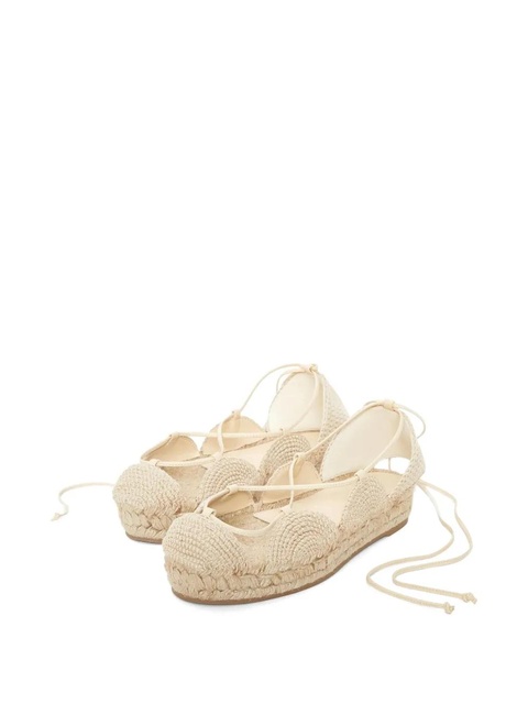 LOEWE lace-up flat espadrilles - Neutrals - zdjęcie produktu nr 2