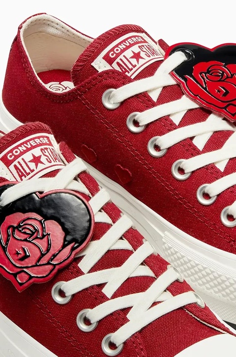 Converse tenisówki Chuck Taylor All Star Lift Valentine's Day kolor czerwony A13653C - zdjęcie produktu nr 2