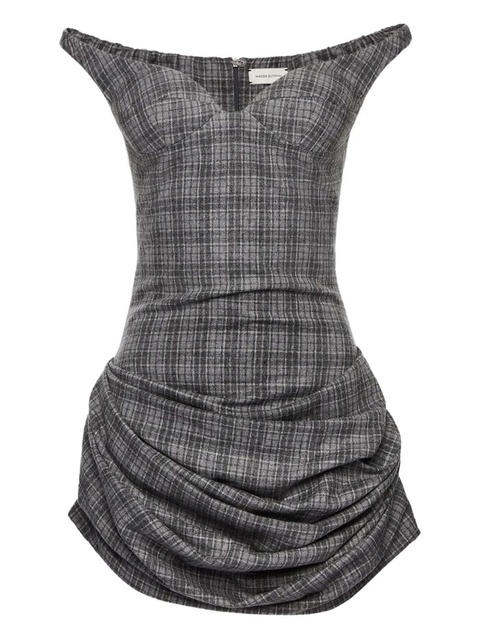 Magda Butrym off-shoulder bustier dress - Grey - zdjęcie produktu nr 1