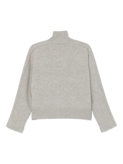 Jil Sander high-neck zip-front cardigan - Grey - zdjęcie produktu nr 1