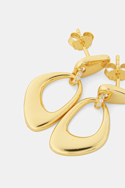 Answear.LAB kolczyki ze srebra pokrytego złotem - zdjęcie produktu nr 2