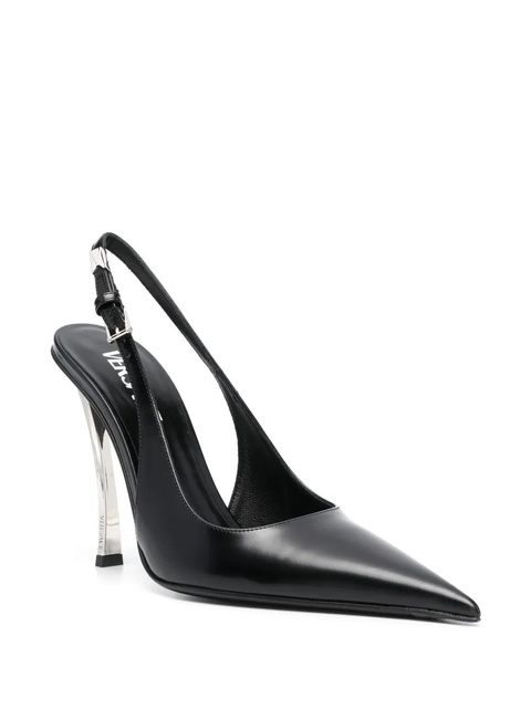 Versace Pin Point 115mm slingback pumps - Black - zdjęcie produktu nr 2
