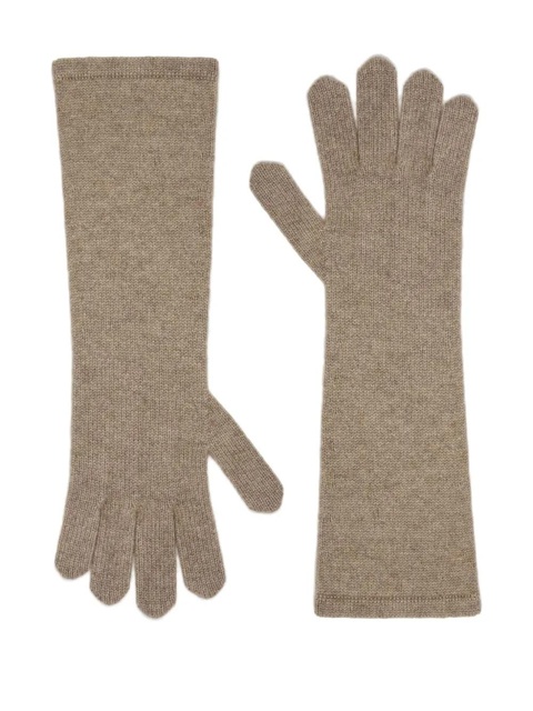 Max Mara ribbed gloves - Neutrals - zdjęcie produktu nr 1