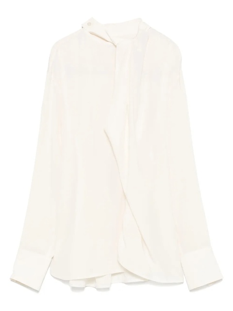 Victoria Beckham silk blouse - Neutrals - zdjęcie produktu nr 1