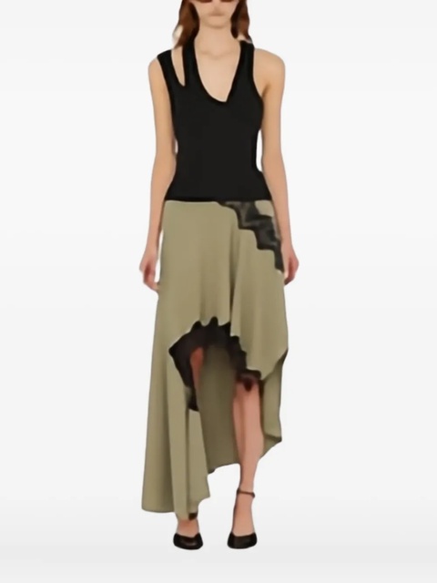Christopher Esber one-shoulder ribbed top - Black - zdjęcie produktu nr 1