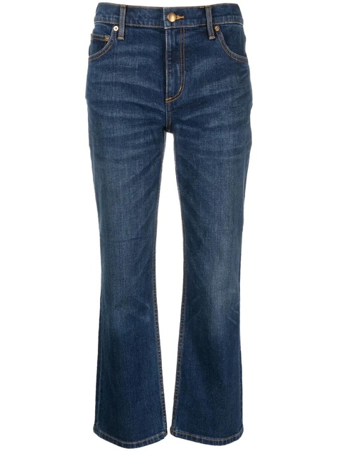 Tory Burch cropped flared jeans - Blue - zdjęcie produktu nr 1