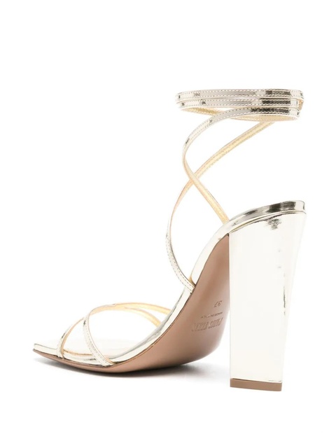 Paris Texas Diana 105mm wraparound sandals - Gold - zdjęcie produktu nr 2
