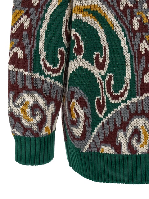 ETRO paisley wool sweater - Green - zdjęcie produktu nr 1
