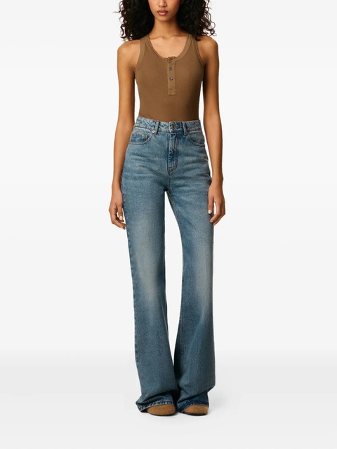 AMI Paris fine-ribbed tank top - Brown - zdjęcie produktu nr 2