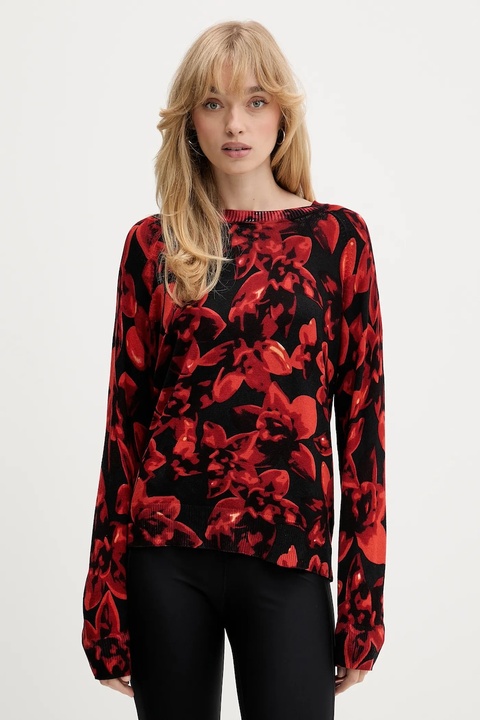 Desigual sweter LUND damski kolor czarny lekki 25WWJF16 - zdjęcie produktu nr 1