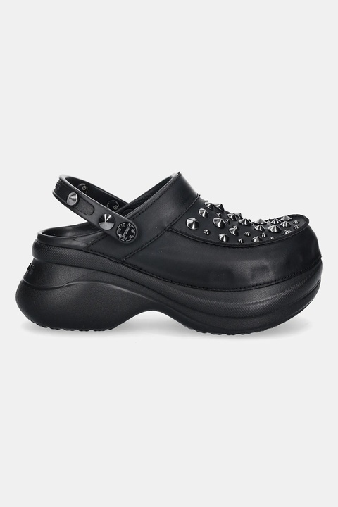Crocs klapki Bae Studded Clog damskie kolor czarny na platformie 211626 - zdjęcie produktu nr 2