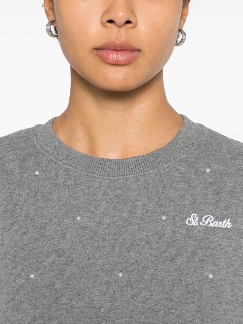 MC2 Saint Barth Casey embellished sweatshirt - Grey - zdjęcie produktu nr 2