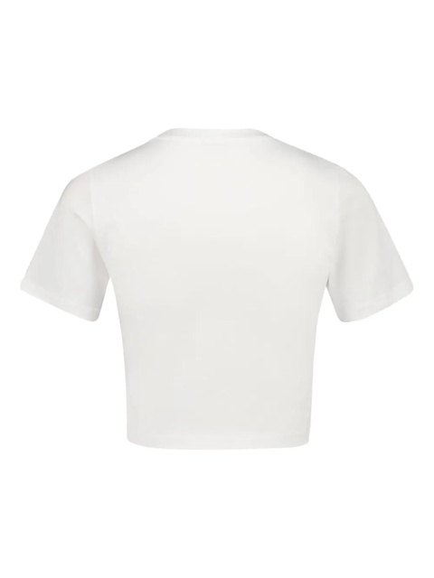 Casablanca L'Été En Liberté printed short-sleeve cropped T-shirt - White - zdjęcie produktu nr 2
