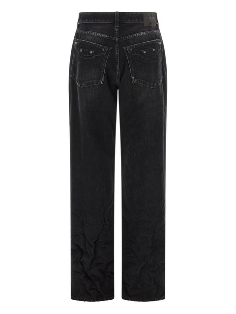 Balenciaga used-effect city jeans - Black - zdjęcie produktu nr 2