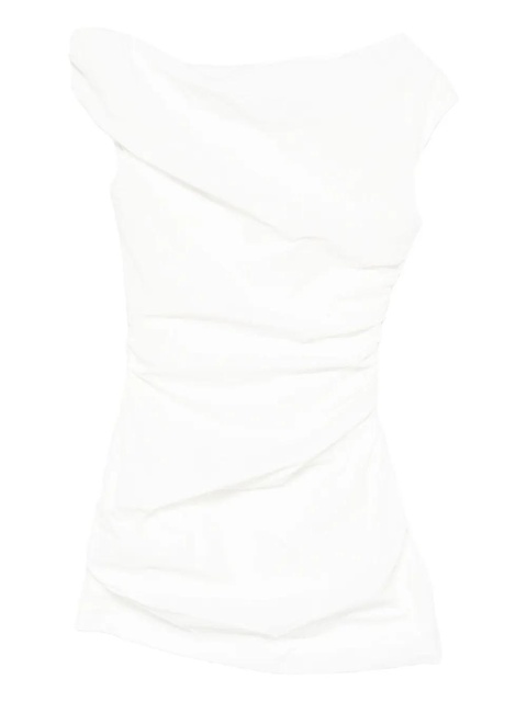 Paris Georgia Remmy ruched mini dress - White - zdjęcie produktu nr 1