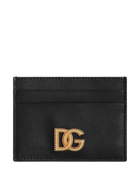 Dolce & Gabbana logo-plaque cardholder - Black - zdjęcie produktu nr 1