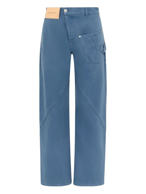JW Anderson Twisted Workwear anchor trousers - Blue - zdjęcie produktu nr 1
