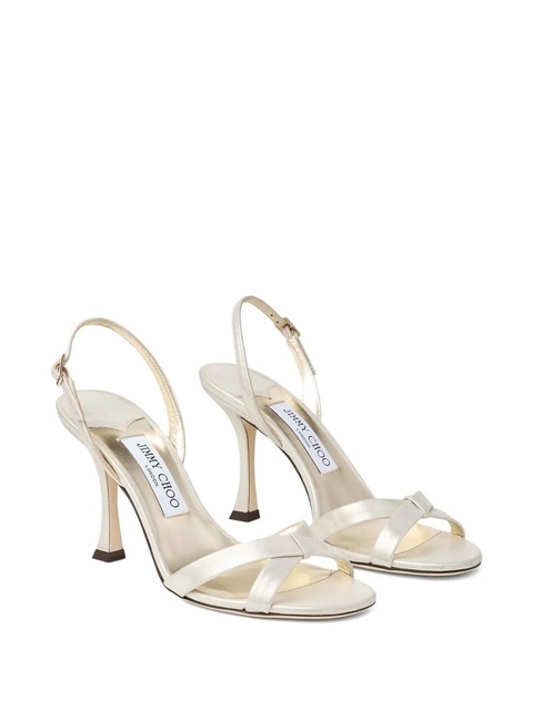 Jimmy Choo 100mm Elsy sandals - Gold - zdjęcie produktu nr 1