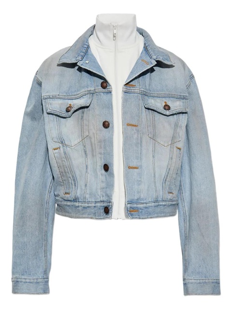Balenciaga layered denim jacket - Blue - zdjęcie produktu nr 1