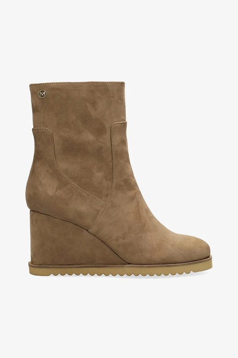 Mexx botki SAFIA RAFT damskie kolor brązowy na koturnie MI001704453W - zdjęcie produktu nr 1
