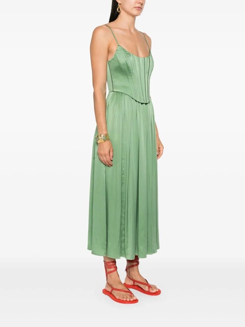 ZIMMERMANN silk corset midi dress - Green - zdjęcie produktu nr 2