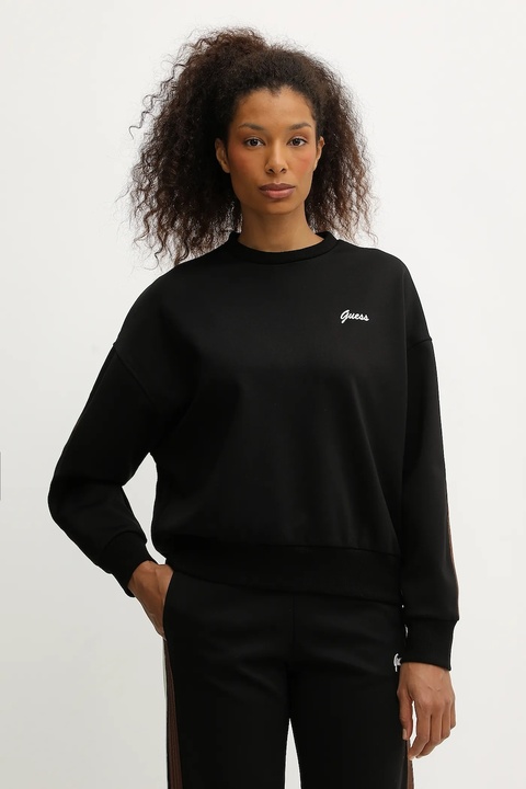 Guess bluza FABIA damska kolor czarny z aplikacją V5BQ03 KCX22 - zdjęcie produktu nr 2