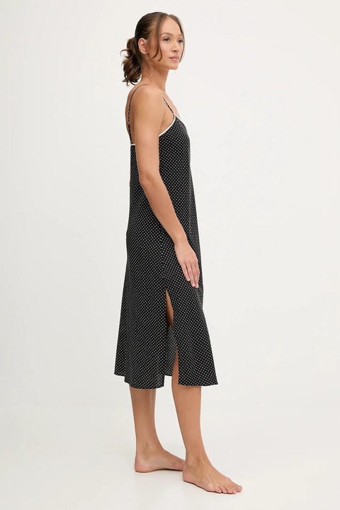 Lauren Ralph Lauren koszula nocna damska kolor czarny ILN02439 - zdjęcie produktu nr 2