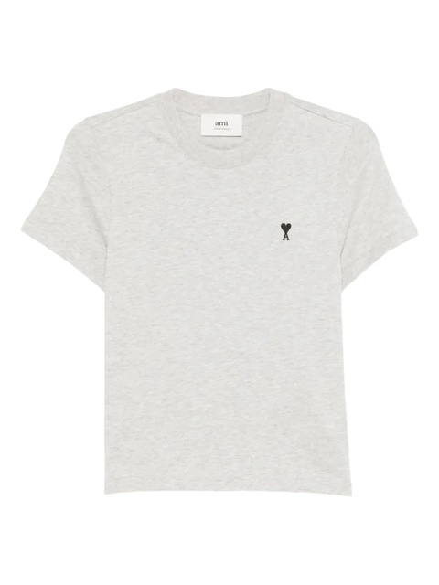 AMI Paris heart-logo t-shirt - Grey - zdjęcie produktu nr 1