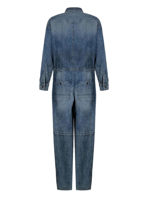 MARANT ÉTOILE button-fastening denim jumpsuit - Blue - zdjęcie produktu nr 2