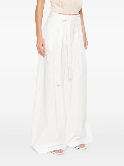 St. Agni belted trousers - White - zdjęcie produktu nr 2