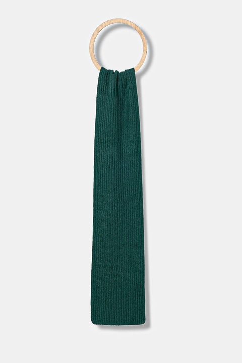 United Colors of Benetton szalik kolor zielony gładki 1302U0723 - zdjęcie produktu nr 2