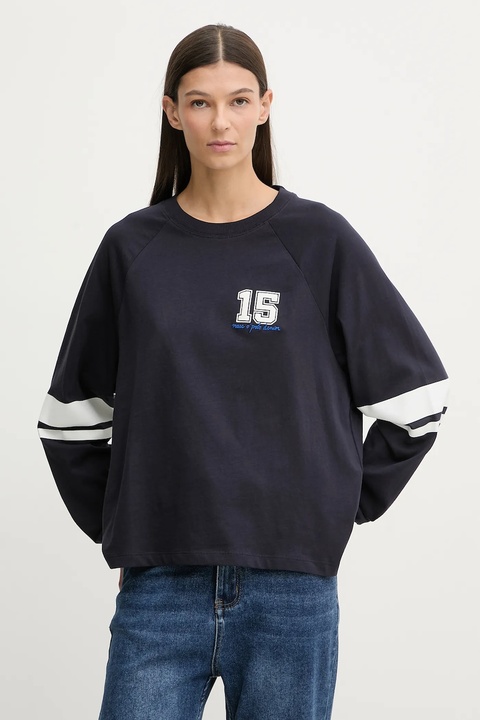 Marc O'Polo longsleeve bawełniany kolor granatowy 5000007518 - zdjęcie produktu nr 1