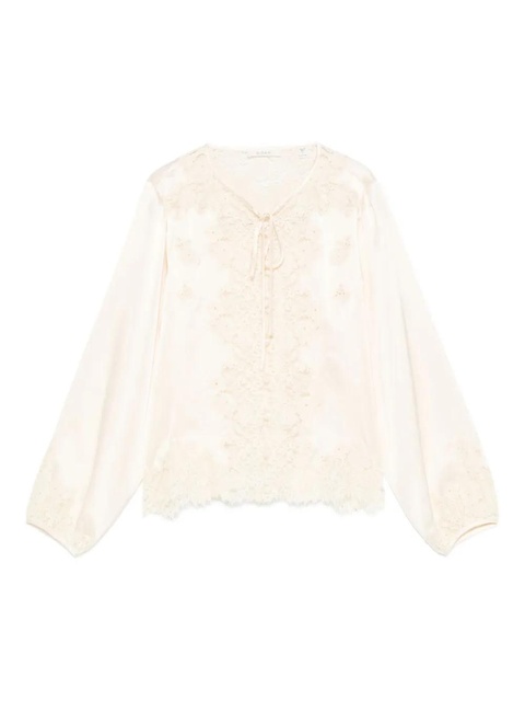DÔEN Lucine lace blouse - Neutrals - zdjęcie produktu nr 1