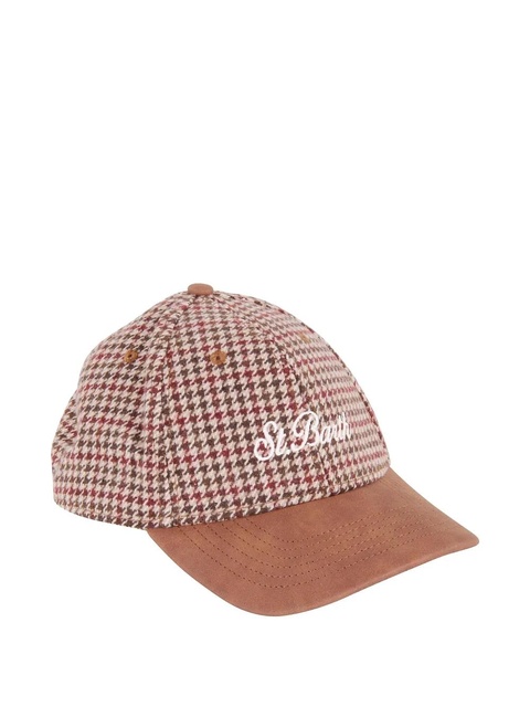 MC2 Saint Barth houndstooth baseball hat - Brown - zdjęcie produktu nr 1