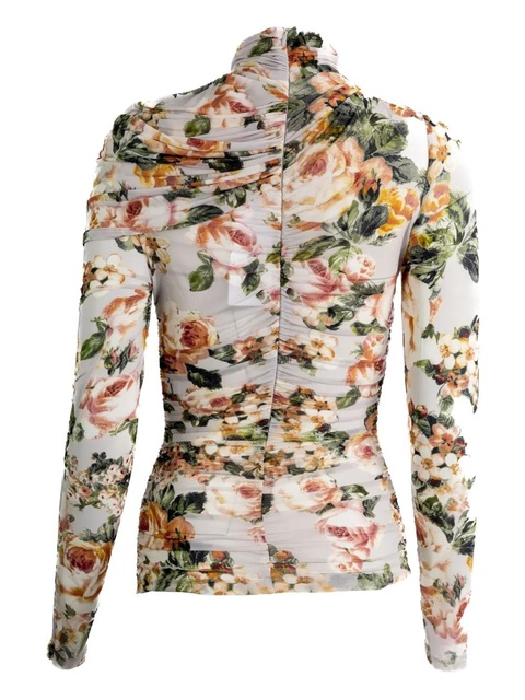 Magda Butrym floral halterneck blouse - Neutrals - zdjęcie produktu nr 2