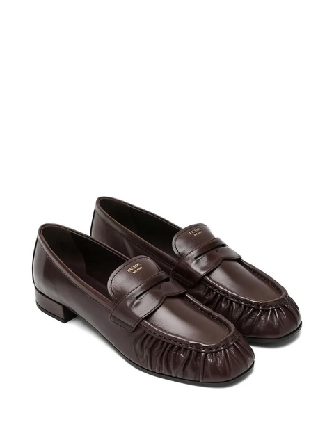 Prada ruched loafers - Brown - zdjęcie produktu nr 2