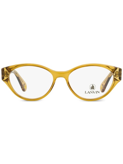 Lanvin oval-frame glasses - Yellow - zdjęcie produktu nr 1