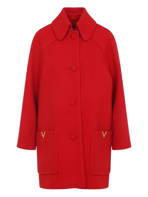 Valentino Garavani button-fastening wool coat - Red - zdjęcie produktu nr 1