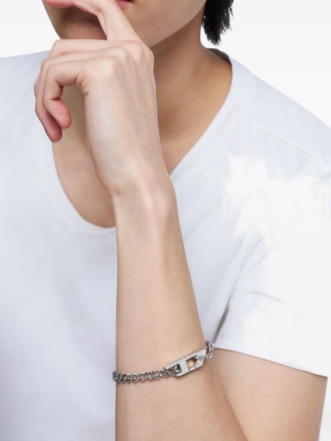 Diesel chain-link pavé bracelet - Grey - zdjęcie produktu nr 2