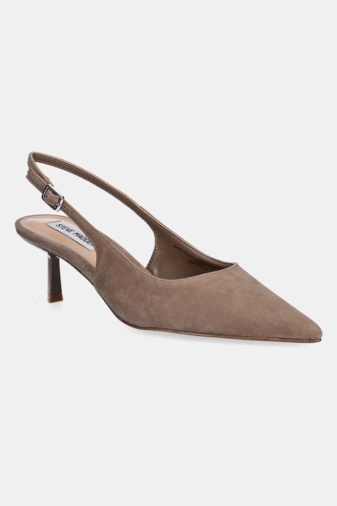 Steve Madden szpilki zamszowe Korra kolor brązowy 11003902 - zdjęcie produktu nr 1