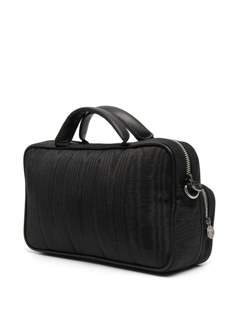 Marine Serre logo-lettering zipped shoulder bag - Black - zdjęcie produktu nr 2