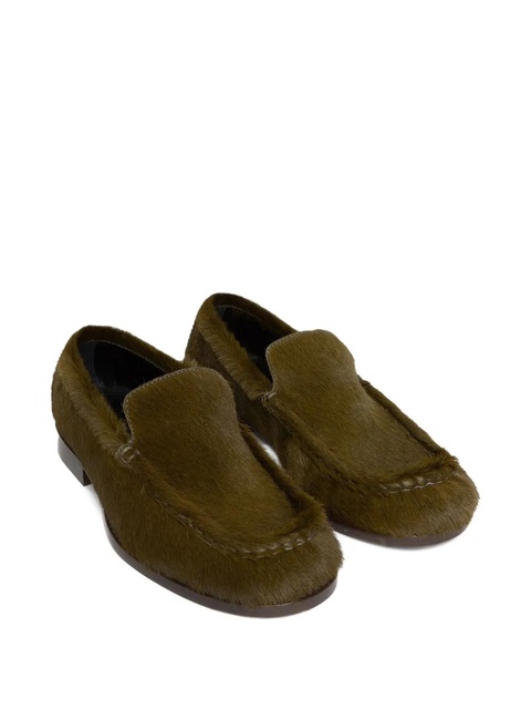 DRIES VAN NOTEN leather loafers - Green - zdjęcie produktu nr 2