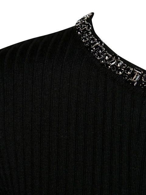 Max Mara Catone crystal-embellished top - Black - zdjęcie produktu nr 2