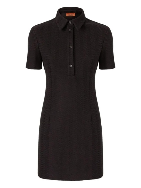 Missoni zigzag-pattern mini dress - Black - zdjęcie produktu nr 1