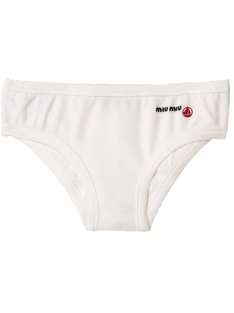 Miu Miu x Petite Bateau jersey briefs - White - zdjęcie produktu nr 1